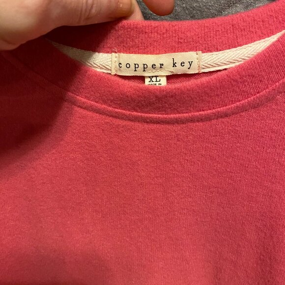 Copper Key Sweater Girls XL Pink/Red Pullover Round Neck Long Sleeve Jumper - Picture 6 of 8